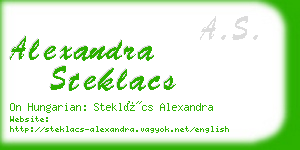 alexandra steklacs business card